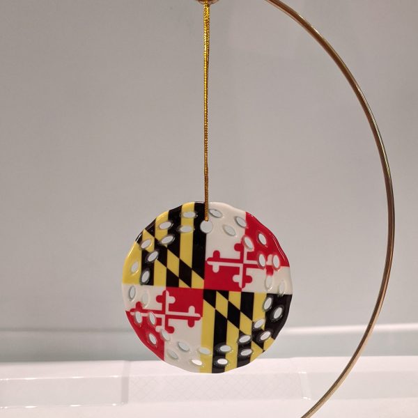 Ornament - Ceramic - MD flag