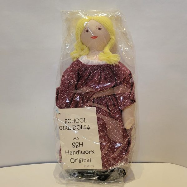Doll School Girl (maroon) (consignment)